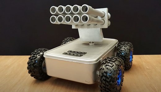 Learn How to Make Your Own Mini-RC Roving Missile Launcher System