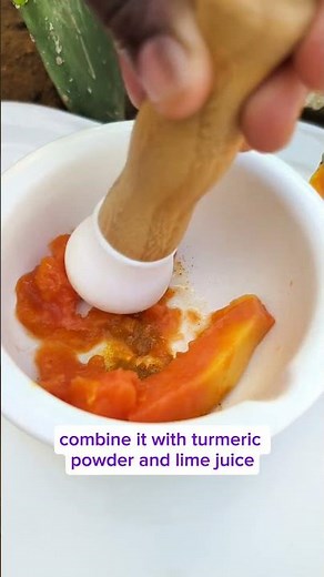 How to make ripe papaya face mask