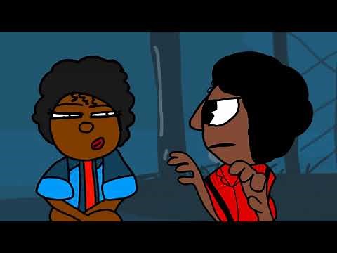 Michael Jackson Thriller pt 2 CARTOON RECAP #fyp #scary #creative #cartoon #thriller #youtubeshorts