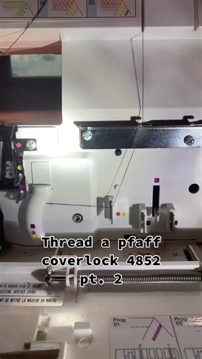 Cómo enhebrar la máquina de coser Pfaff 4852 - Parte 2