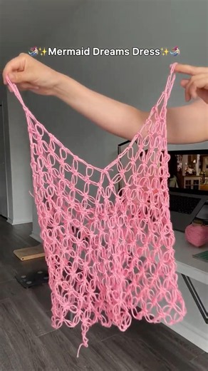 Mermaid Dreams Dress 🧜🏻‍♀️🌊 #crochetinspiration