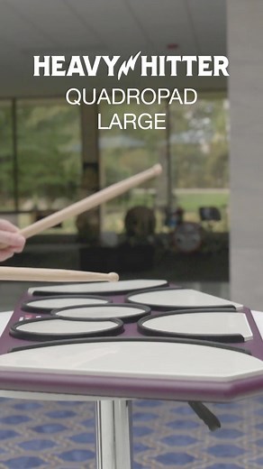 The Heavy Hitter Quadropad allows you to practice with precision and build your chops no matter where you are! | Vic Firth