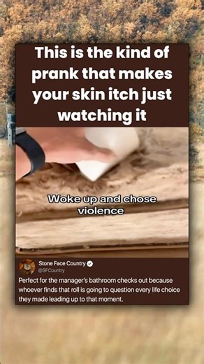 This is the kind of prank that makes your skin itch just watching it