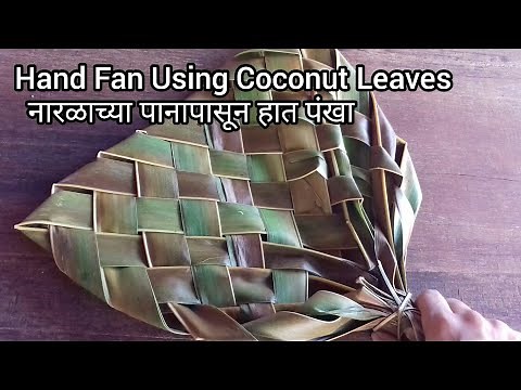 How to Make a Hand Fan from Coconut Leaves | Easy DIY Tutorial