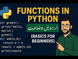 Functions in Python Explained in Urdu | Python Basics for Beginners (2025 Update)