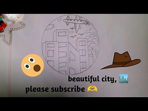 How to Draw A City in One Point perspective | Step By Step#viral #art #trending