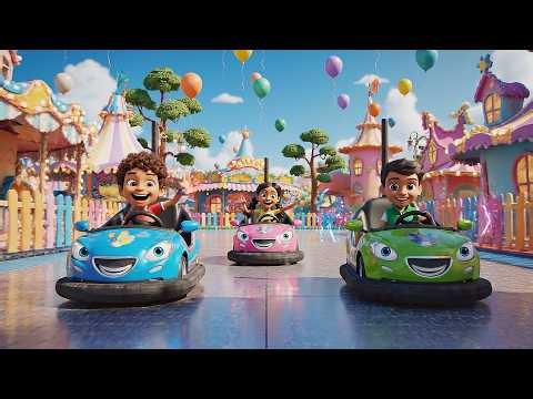 Eight Little Toy Bumper Cars Go Bump Bump 🚗 | Nursery Rhymes for Kids | Baby Songs
