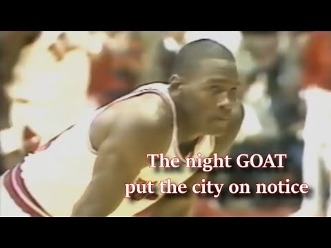 1984 Rookie Michael Jordan's first ever UNBELIEVABLE clutch takeover! 22 points 4th quarter!!