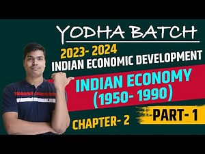 Indian economy 1950-1990 | Part 1 Planning Commission, Long term Goals of Five year plan Indian eco