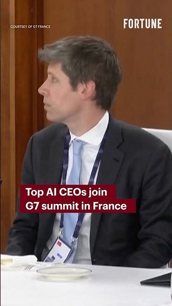 Top AI CEOs join G7 summit in France #AI #ceo