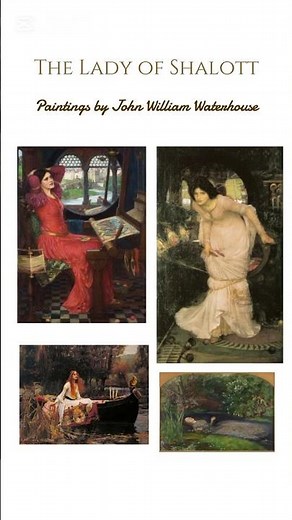 The Lady of Shalott (Painting by John William Waterhouse) #art