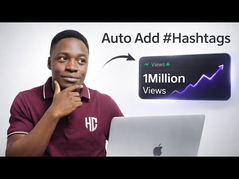 How to Add Hashtags to Your YouTube Channel - Auto-Add to All Videos