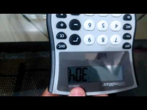 Funny/words for a calculator