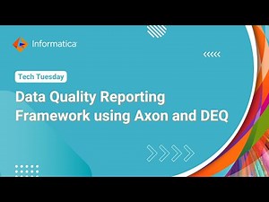 Data Quality Reporting Framework using Axon and DEQ