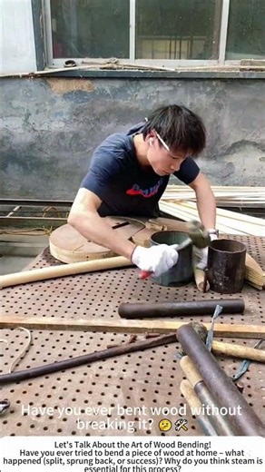 Bending Wood with a Machine – Traditional Craft Meets Modern Power ⚙️