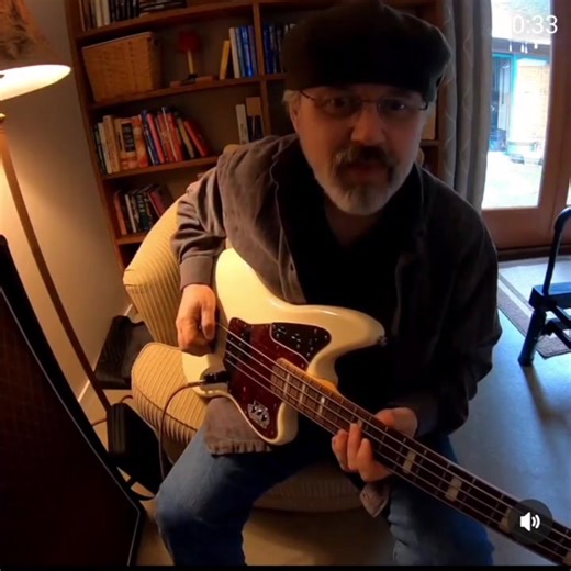 Bass guitarist Sir Voodoo Watusi, testing out TikTok