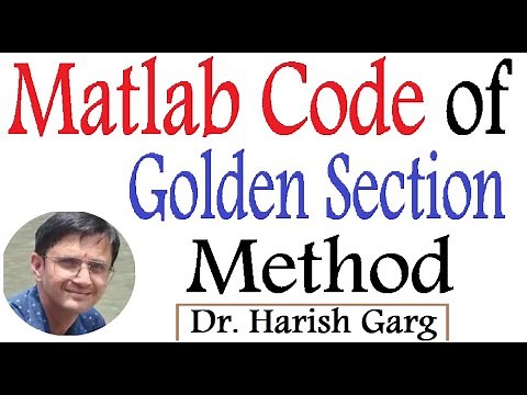MATLAB Code of Golden Section Search Method