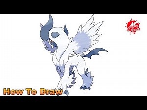 How to draw Mega Absol Pokemon Step by step tutorial
