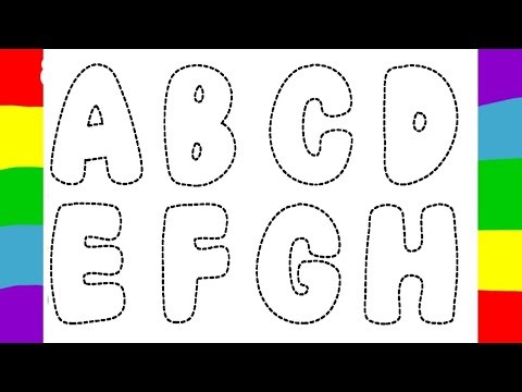 ABC TRACING| ABCD tracing for kids| Alphabet tracing| Alphabet tracing and colouring