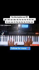 1.3M views · 14K reactions | Try this rhythm out on your keyboard  . . . #musiclife #keyboardtutorial #musicislife #pianolesson #keyboardist #guitarist #mjlakunle #trendingreels #viralshorts #viralreels | Olakunle Justus | Facebook