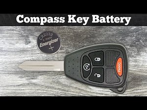 2007 - 2017 Jeep Compass Key Fob Battery Replacement - How To Change Replace Remote Batteries