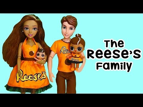 Barbie Families ! The REESES'S Custom Doll FAMILY in Candyland | Toys and Dolls Fun for Kids