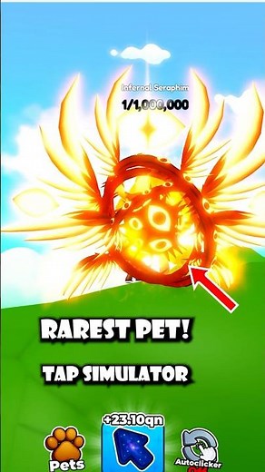 I HATCHED Rarest Secret pet in TAP SIMULATOR ROBLOX!
