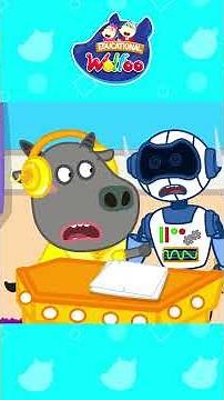 Bufo, it's not good to use your robot for your study ❌ Learn to be honest with Wolfoo and friends ✨