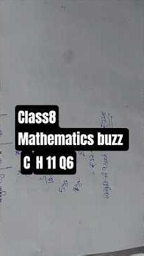 Learn Maths with Detail study #Mathematics Buzz Class 8#Ex11.1Q6 #Shorts|Direct variation