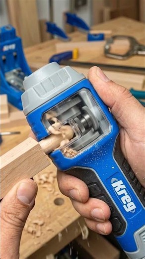 Kreg’s Genius Dowel Maker Tool! 🔥 Perfect Wood Joints in Seconds #Shorts #tools #woodworking