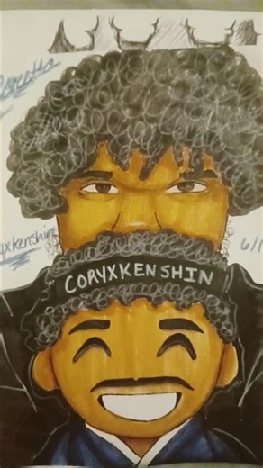 He's got wabi sabi || ‪@CoryxKenshin‬ drawing || #coryxkenshin #drawing #art #shorts #fypシ