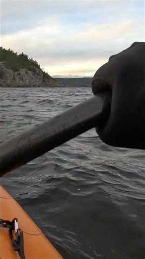 Cold water kayaking with Advanced Elements Airfusion EVO inflatable kayak sea water near Sundsvall