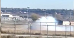 Pilot ejects from fighter jet after crash landing: Watch