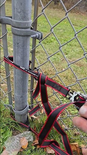 stretch chainlink fence after pole repair