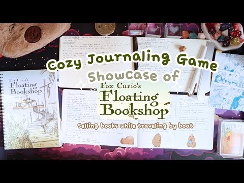 Showing 2 journaling ways of playing Fox Curio's Floating Bookshop