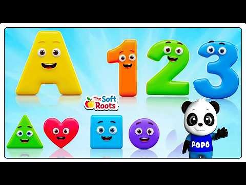 Preschool Learning activities for 3 year olds at home | Learn ABC Phonics Shapes Numbers Colors 🌈