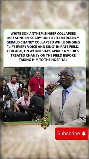 WHITE SOX ANTHEM SINGER COLLAPSES MID-SONG IN 'SCARY' ON-FIELD EMERGENCY AT RATE FIELD. #shorts