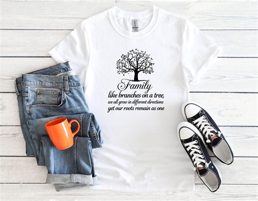 Family Like Branches on A Tree T-shirt Unisex Men Women Shirt 4610PC - Etsy