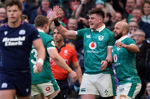 Ireland keep Six Nations title hopes alive with victory over Scotland