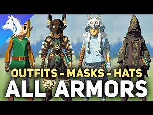 All 133 Armor Sets, Outfits, Masks & Hats - Zelda Tears of The Kingdom