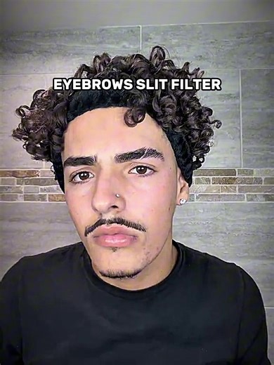 Eyebrows slit filter☠️#eyebrows#slit#filter#fyp | eyebrow slit filter