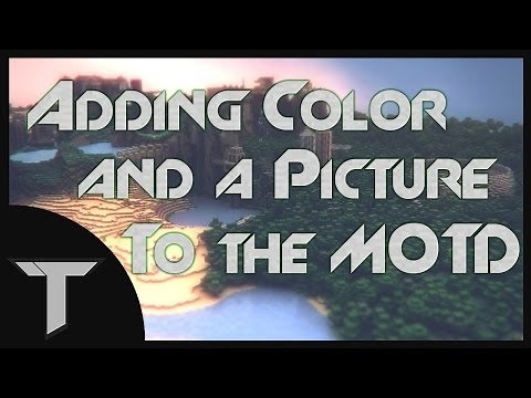 How to add Color/Image to your MOTD Bukkit