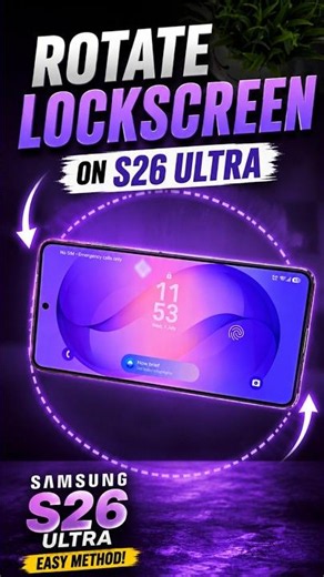 Rotate Lockscreen on S26 Ultra Samsung #shorts #youtubeshorts #s26ultra #goodlock