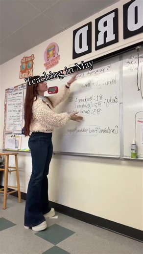 This is what teaching in May feels like 🔁 #teacher #school #students