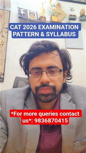 CAT 2026 Examination Pattern & Syllabus Explained | Section Wise Tips #CAT2026 #MBAExam