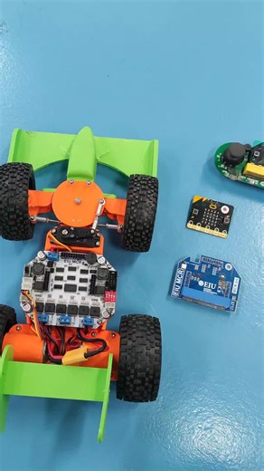 Chế tạo xe điều khiển từ xa bằng Mạch lập trình Microbit #doline #robotics #MCU #laptrinh #robot #STEM #arduino