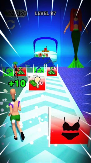 Mermaid Makeover Challenge! 🧜‍♀ Fast Runner #shorts#gameplay #games #build #queen #viralvideo #viral
