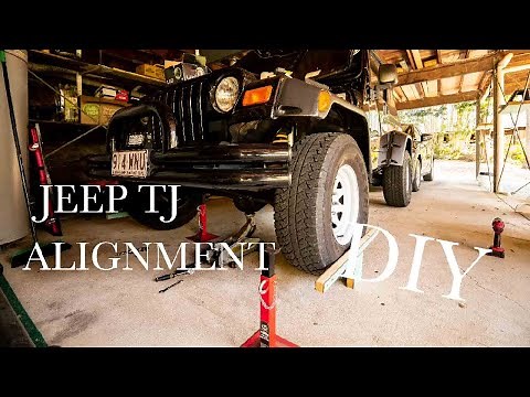 JEEP WHEEL ALIGNMENT- HOW I DO IT AT HOME FOR FREE (DIY)