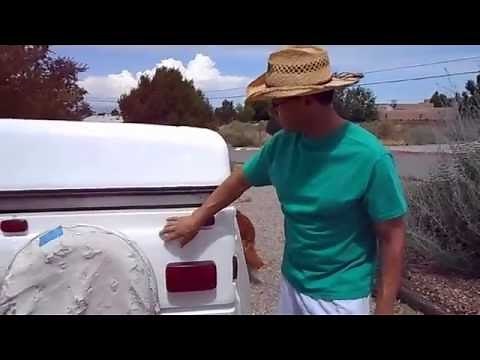 Coleman Popup Tent Trailer roof repair with SPEEDOKOTE white bedliner