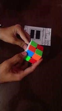 How to solve a 2x2 cube by Ortega Method (PPL) 1st algorithm #quicksolve #youtubeshorts #easymethod